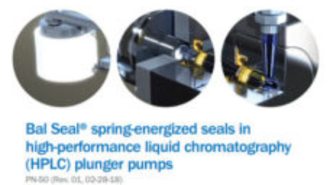 Bal Seal® spring-energized seals in high-performance liquid chromatography (HPLC) plunger pumps