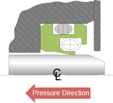 Bal Seal® medium-speed rotary sealing diagram